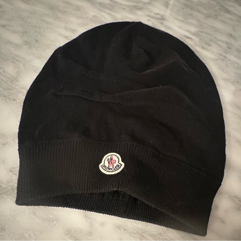 Moncler Black Beanie